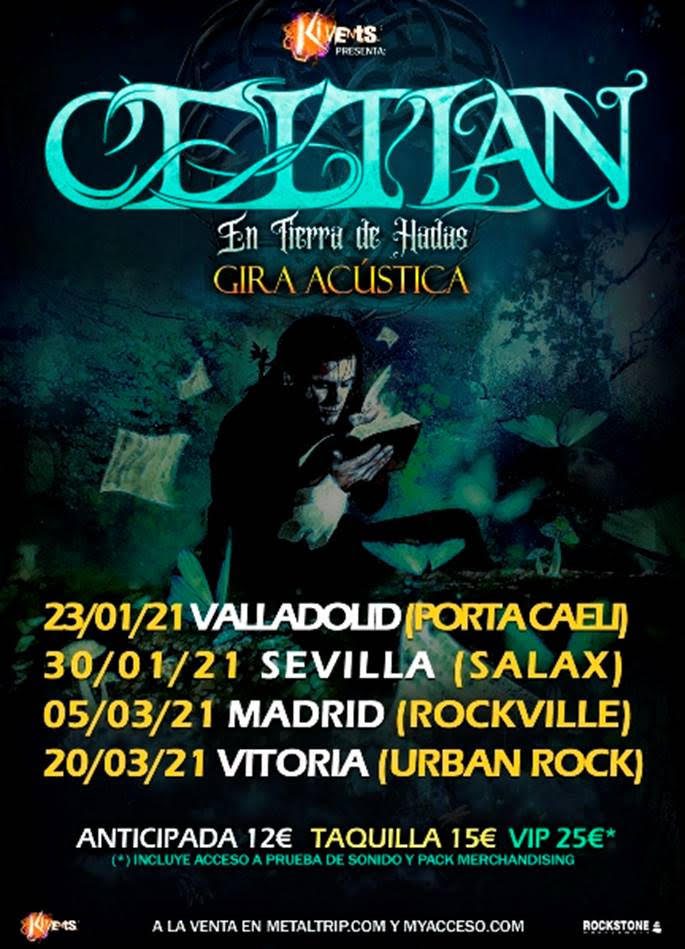 Nuevas fechas de Celtian para sus conciertos de Vitoria y Madrid