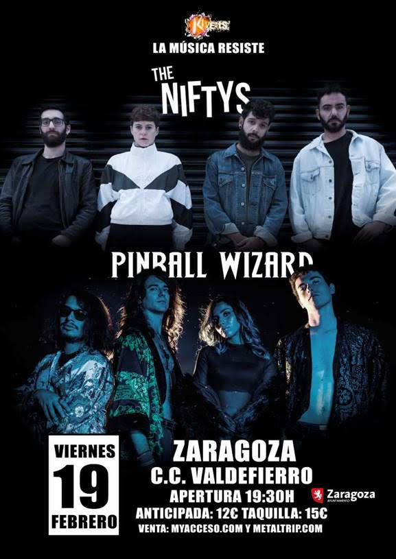 The Niftys y Pinball Wizard, primeras fechas de su gira conjunta para 2021