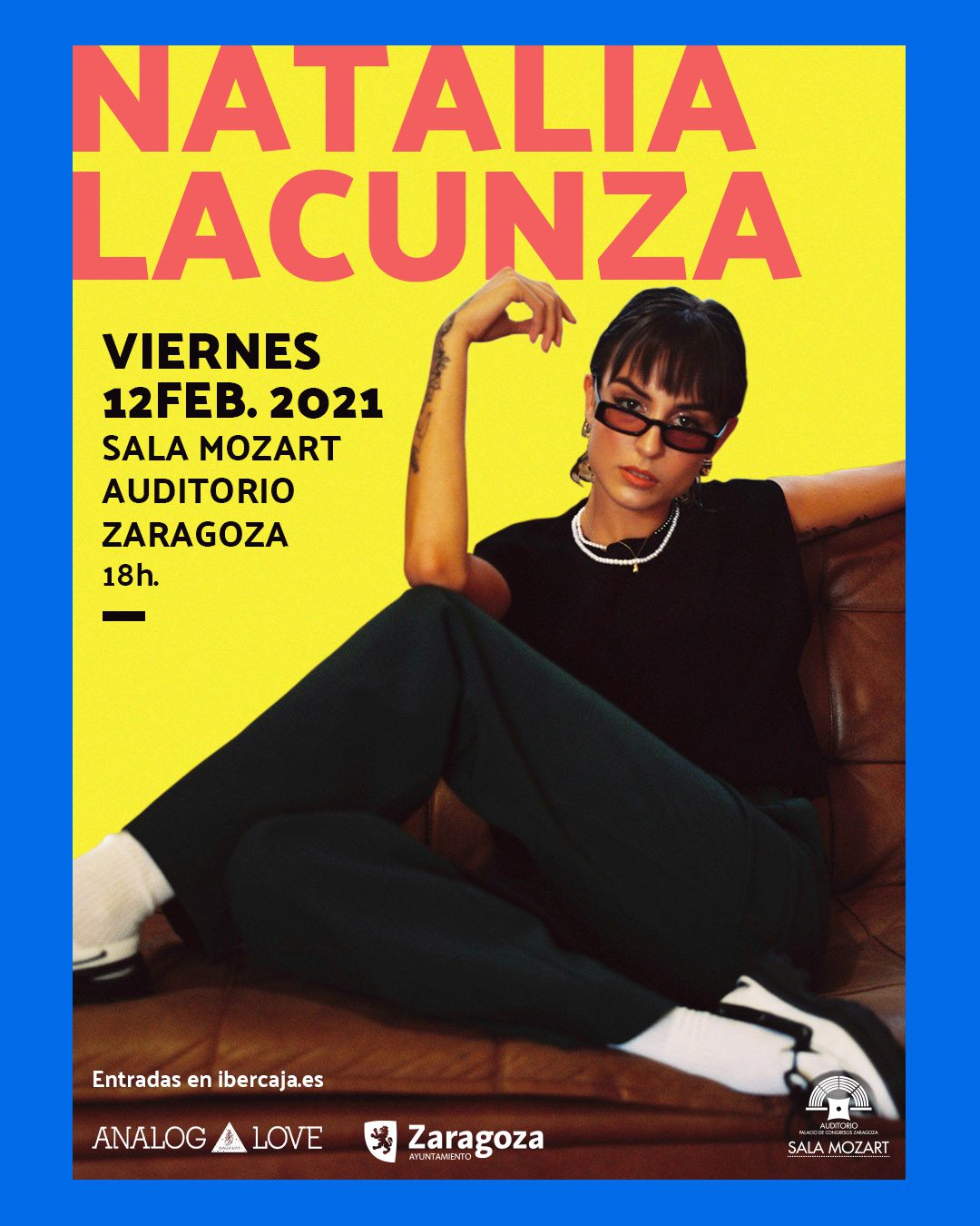 Natalia Lacunza, por primera vez en Zaragoza el próximo viernes 12 de febrero