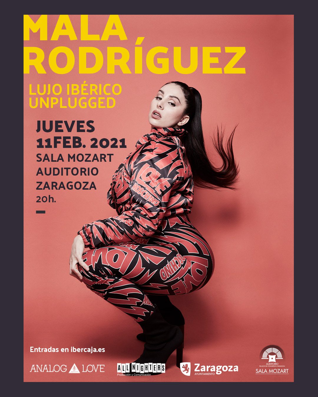 Mala Rodríguez celebra en Zaragoza los 20 años de Lujo ibérico el 11 de febrero en la Sala Mozart