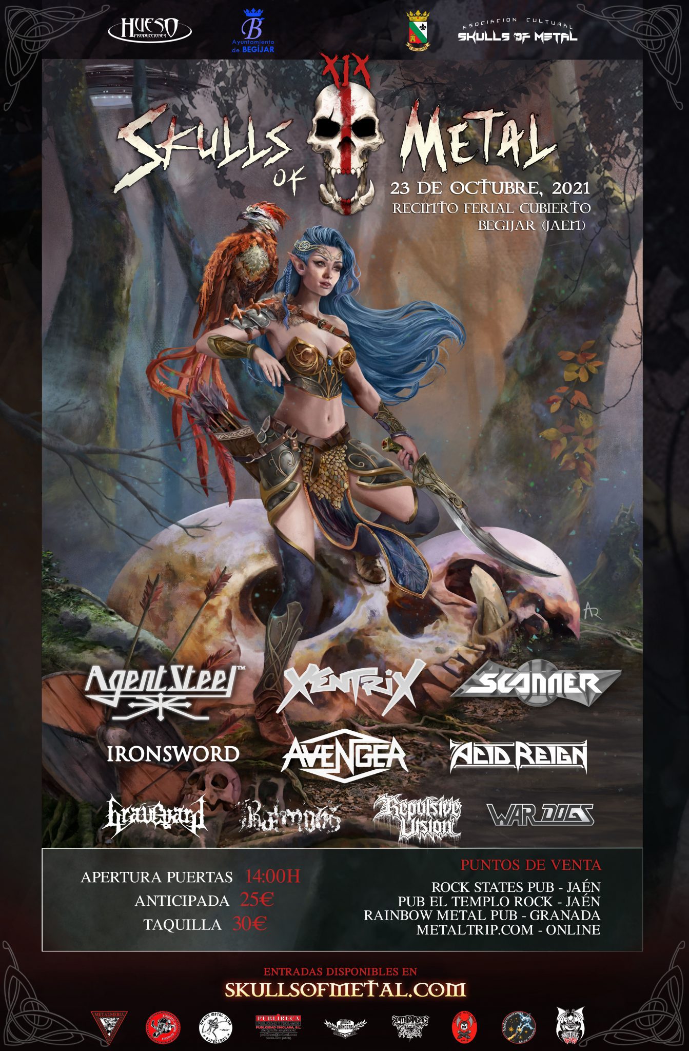 Cartel del XIX Skulls Of Metal Fest 2021