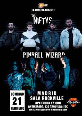 Pinball Wizard y The Niftys añaden concierto en Madrid y actualizan la gira