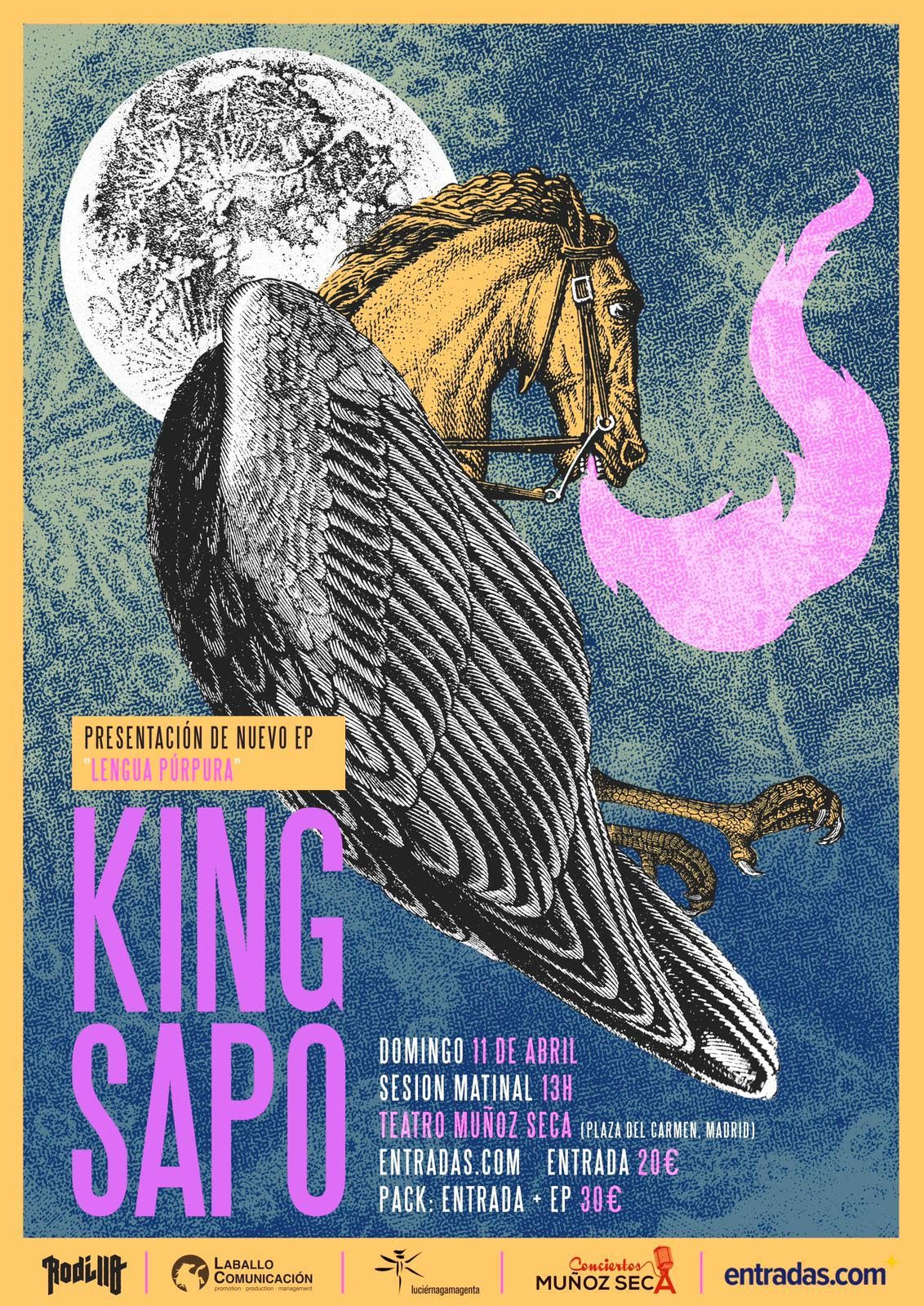 KING SAPO presenta en Madrid su nuevo EP titulado Lengua Púrpura