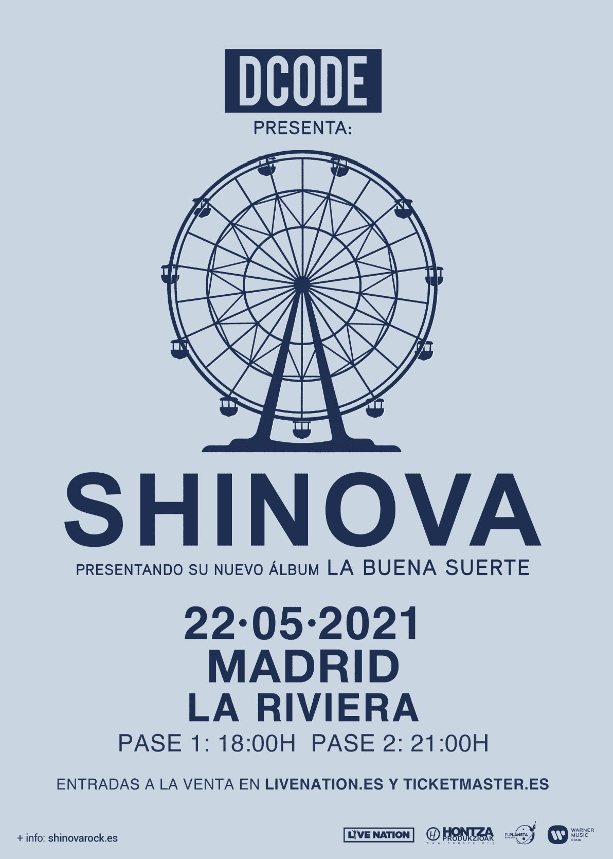 Shinova presentarán su nuevo disco en Madrid