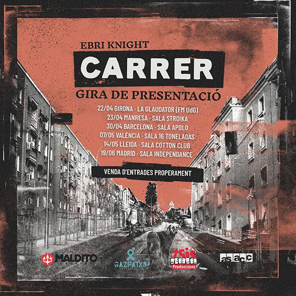 EBRI KNIGHT publican su nuevo álbum ‘Carrer’ y anuncian los conciertos de presentación
