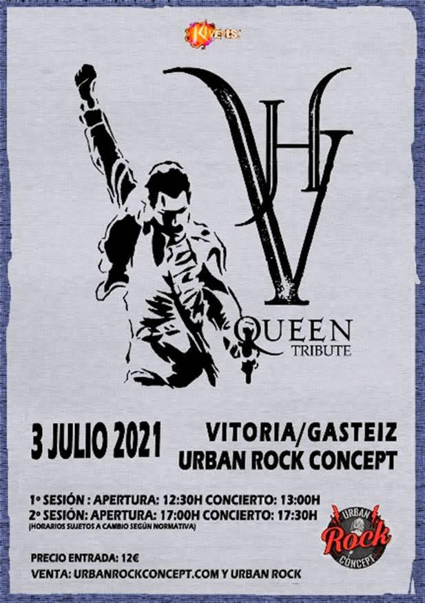 VH Queen Tribute el 3 de Julio en Vitoria