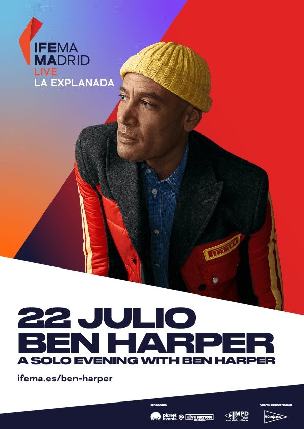 Ben Harper en concierto el 22 de julio en IFEMA MADRID LIVE