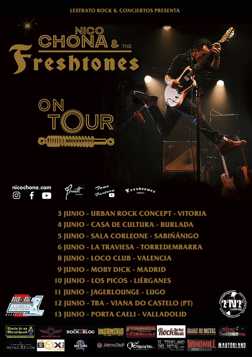 Nico Chona & The Freshtones de gira por España