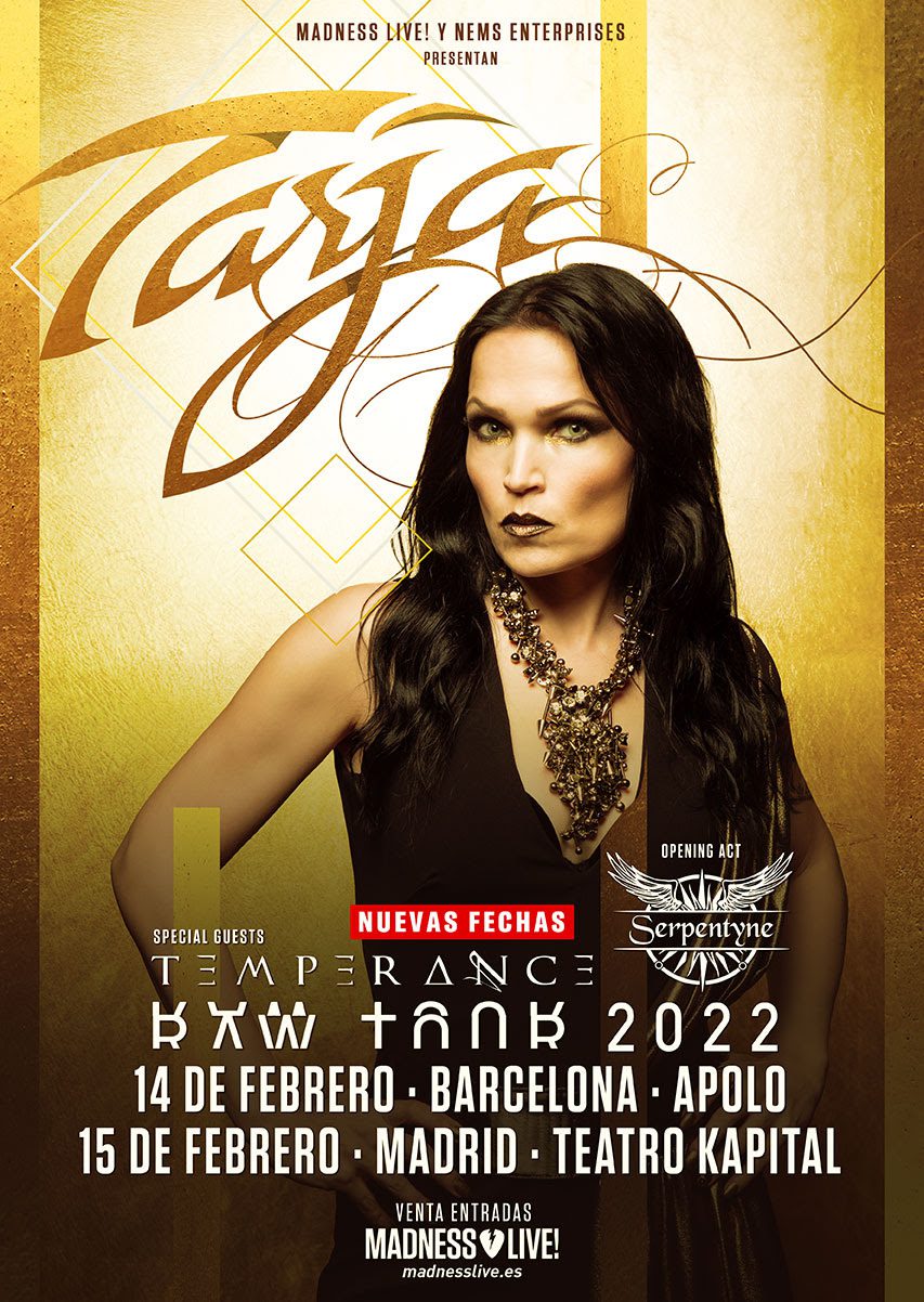 Nueva fecha de Tarja en Madrid en 2022