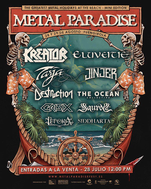 Metal Paradise 2021 el 28 y 29 de agosto en Fuengirola