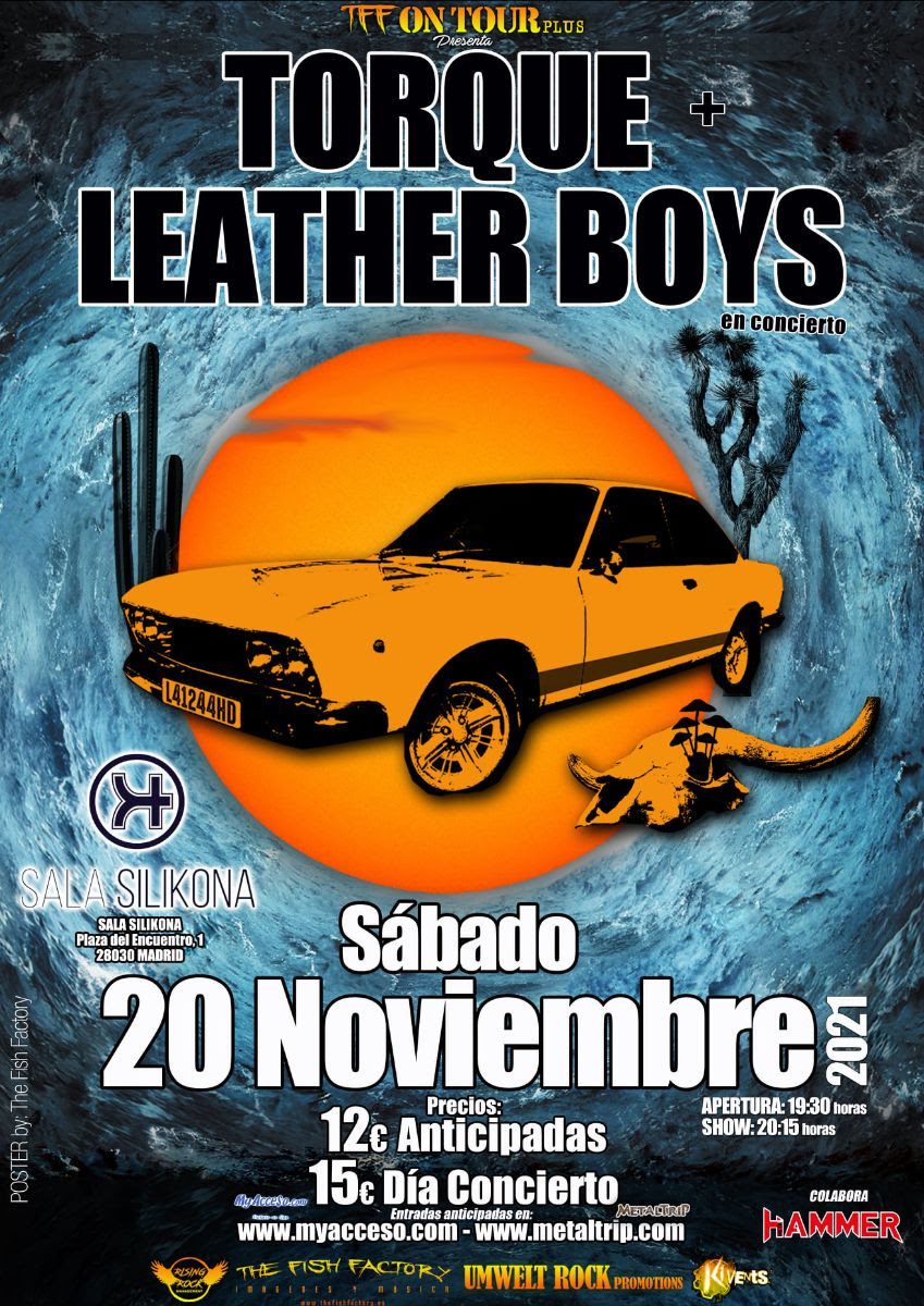 TORQUE + LEATHER BOYS: Concierto en Madrid (Sala Silikona, 20 Noviembre 2021)