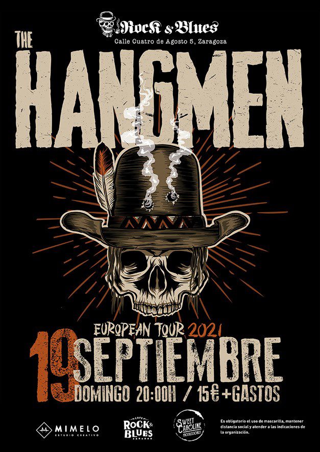 La banda de culto The Hangmen hace parada en Zaragoza este domingo 19 de Septiembre