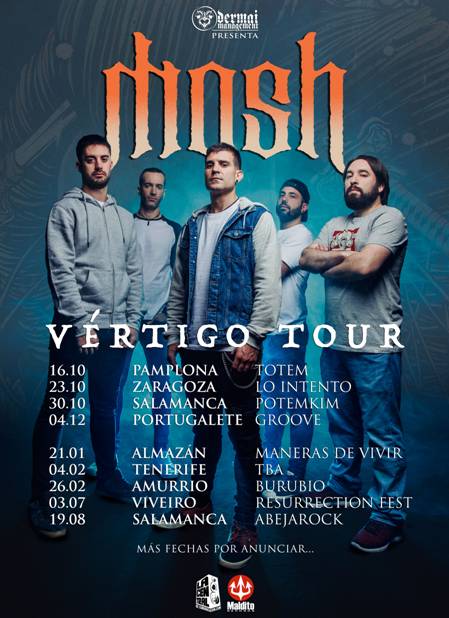 MOSH – primeras fechas confirmadas de su VÉRTIGO TOUR (2021-2022)