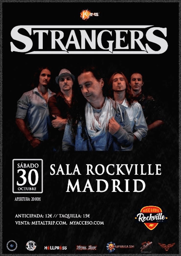 Concierto de Strangers en Madrid el sábado 30 de octubre de 2021