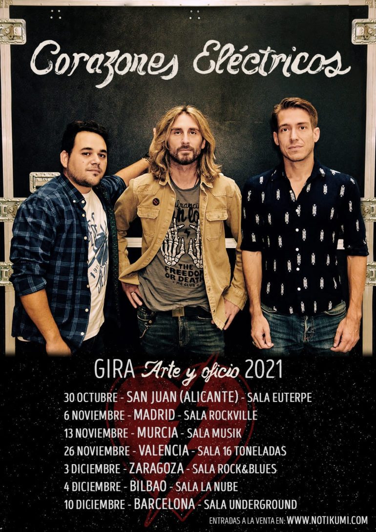 Corazones Eléctricos (La nueva banda de Pau Ex-UZZHUAÏA) - Página 2 Cartel-Gira-Arte-y-Oficio-2021-770x1089