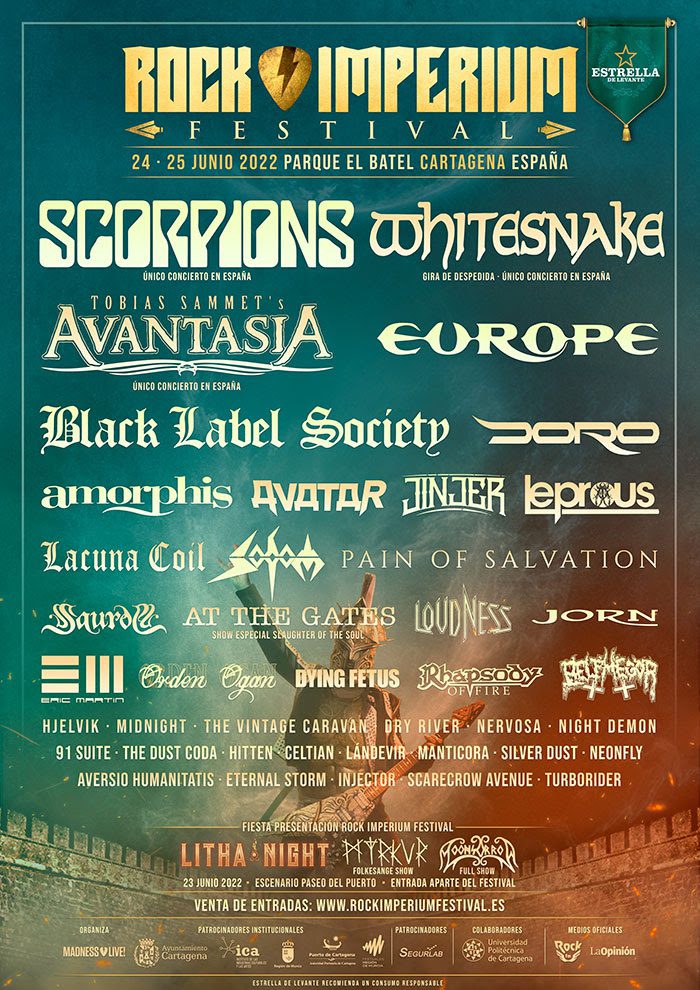 Cartel Completo del Rock Imperium Festival 2022