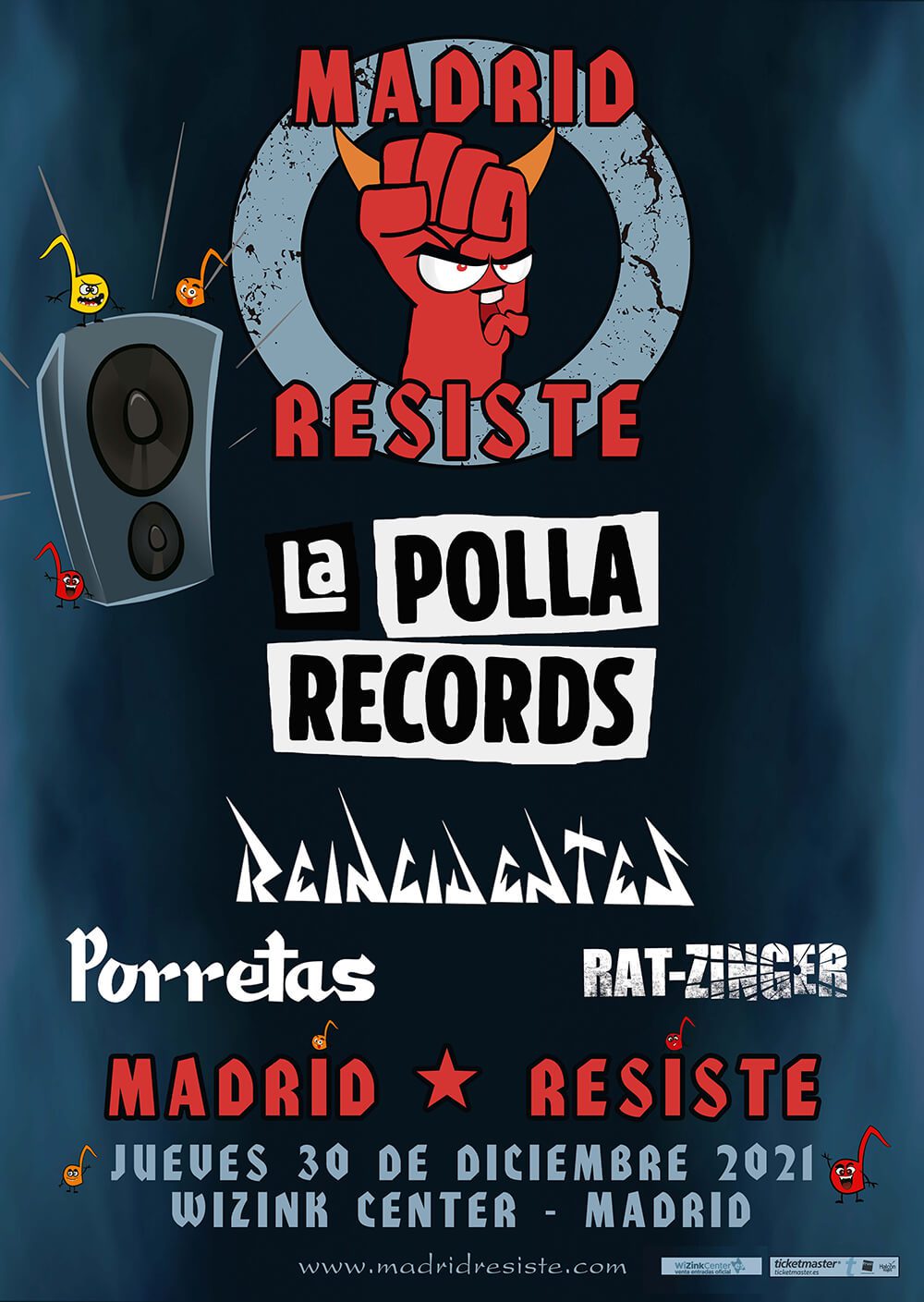 Festival Madrid Resiste – La Polla Records el 30 diciembre