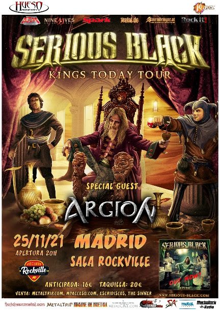 SERIOUS BLACK en Madrid en la Sala ROCKVILLE