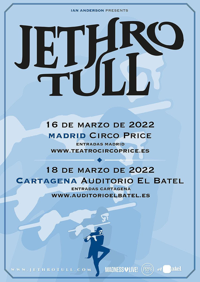 Jethro Tull en Madrid y Cartagena en marzo