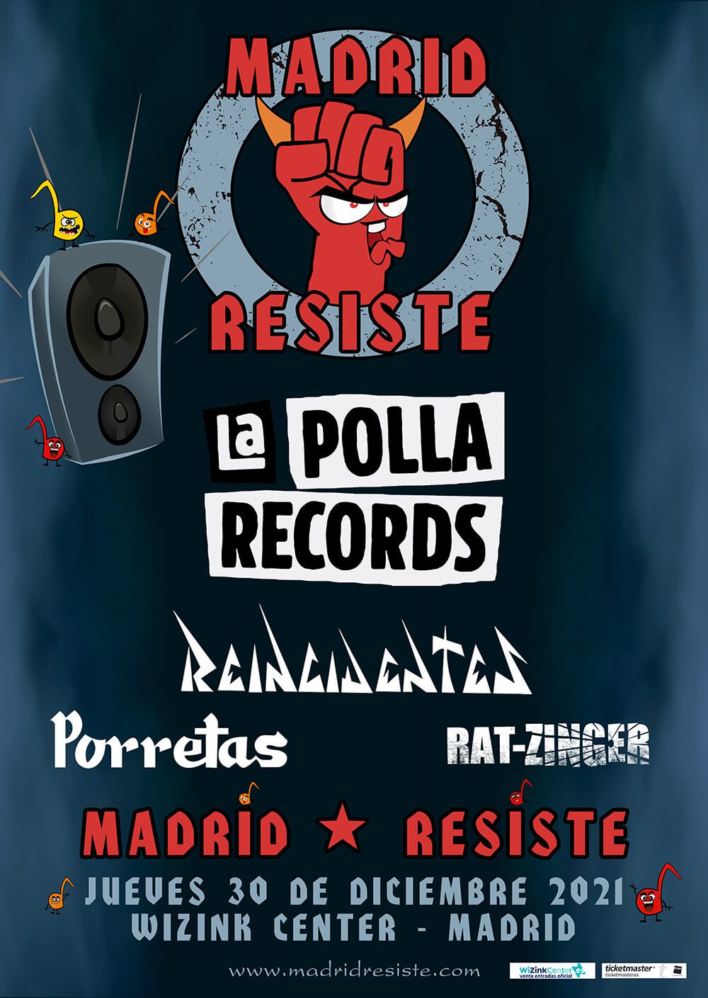Horarios del concierto de despedida de La Polla Records en Madrid Resiste