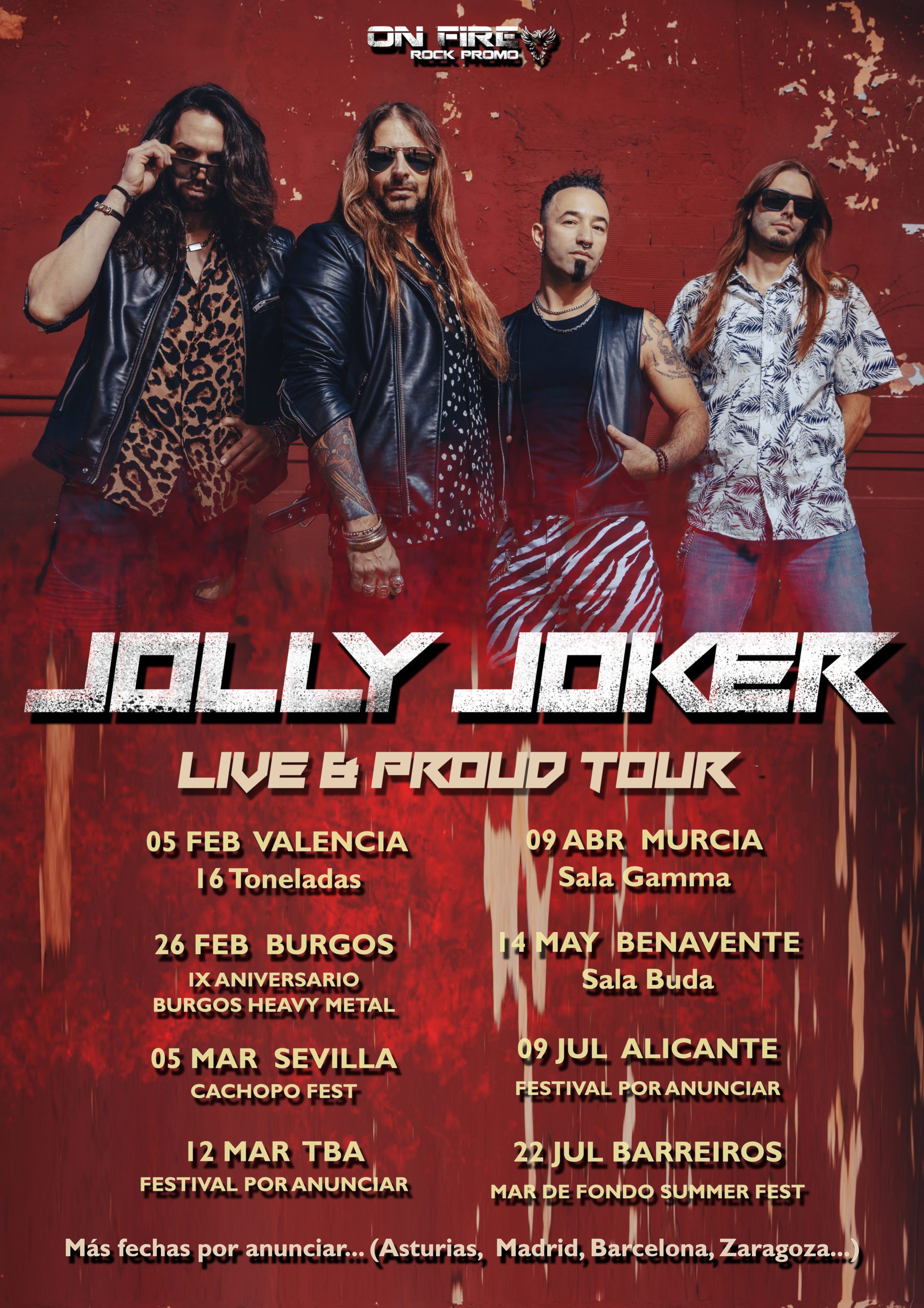 Primeras fechas presentación de Loud&Proud, el nuevo disco de JOLLY JOKER