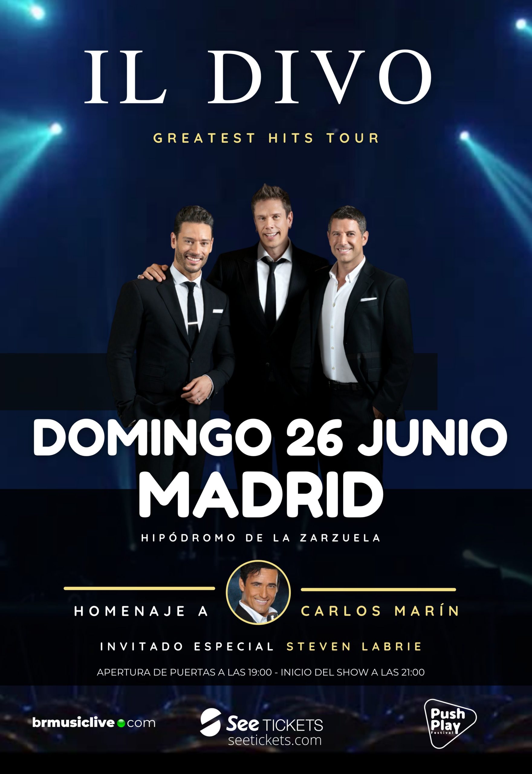 IL DIVO en MADRID – Homenaje a Carlos Marín con su ‘Greatest Hits Tour’