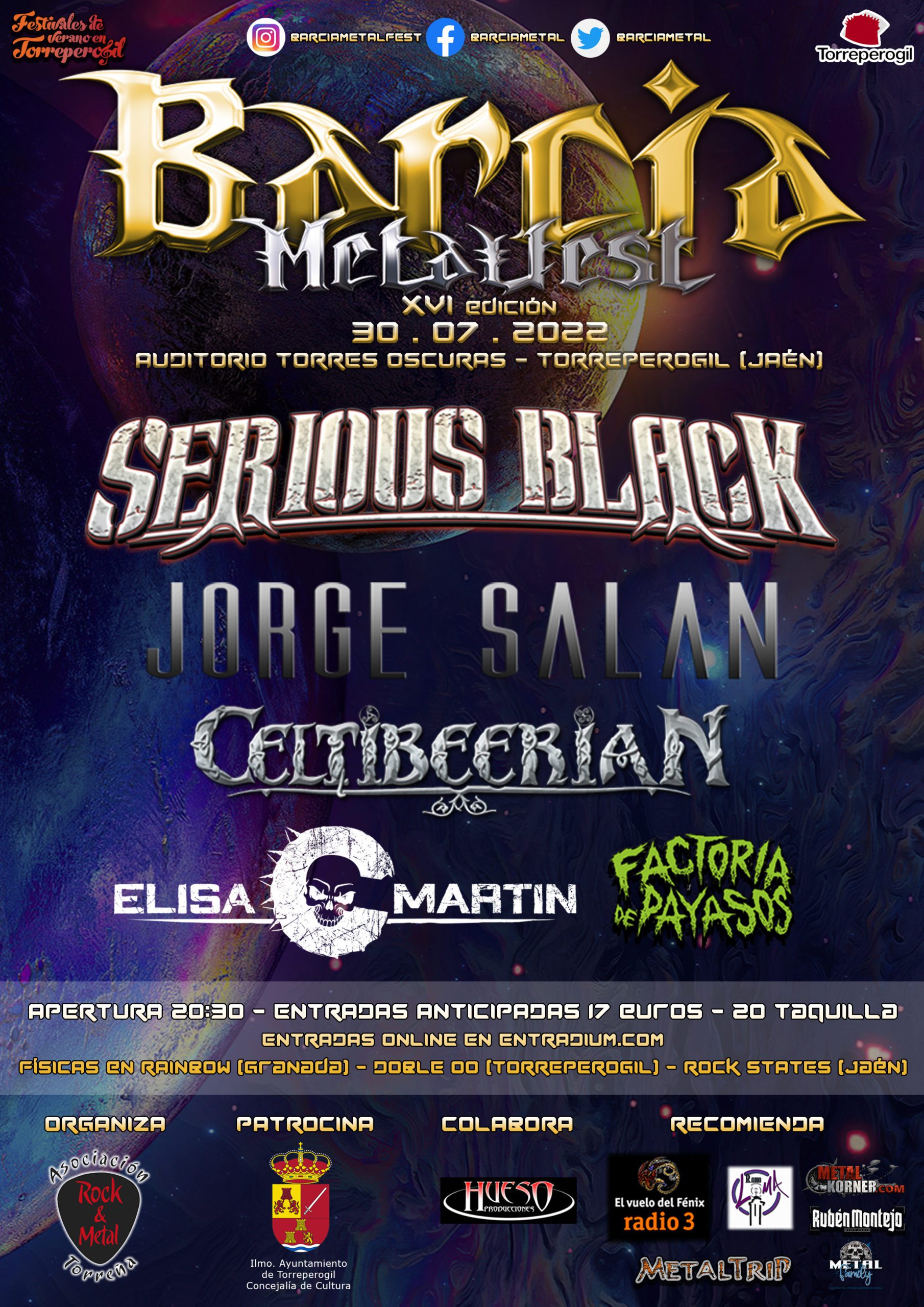 Cartel de la XVI Edición Barcia Metal Fest