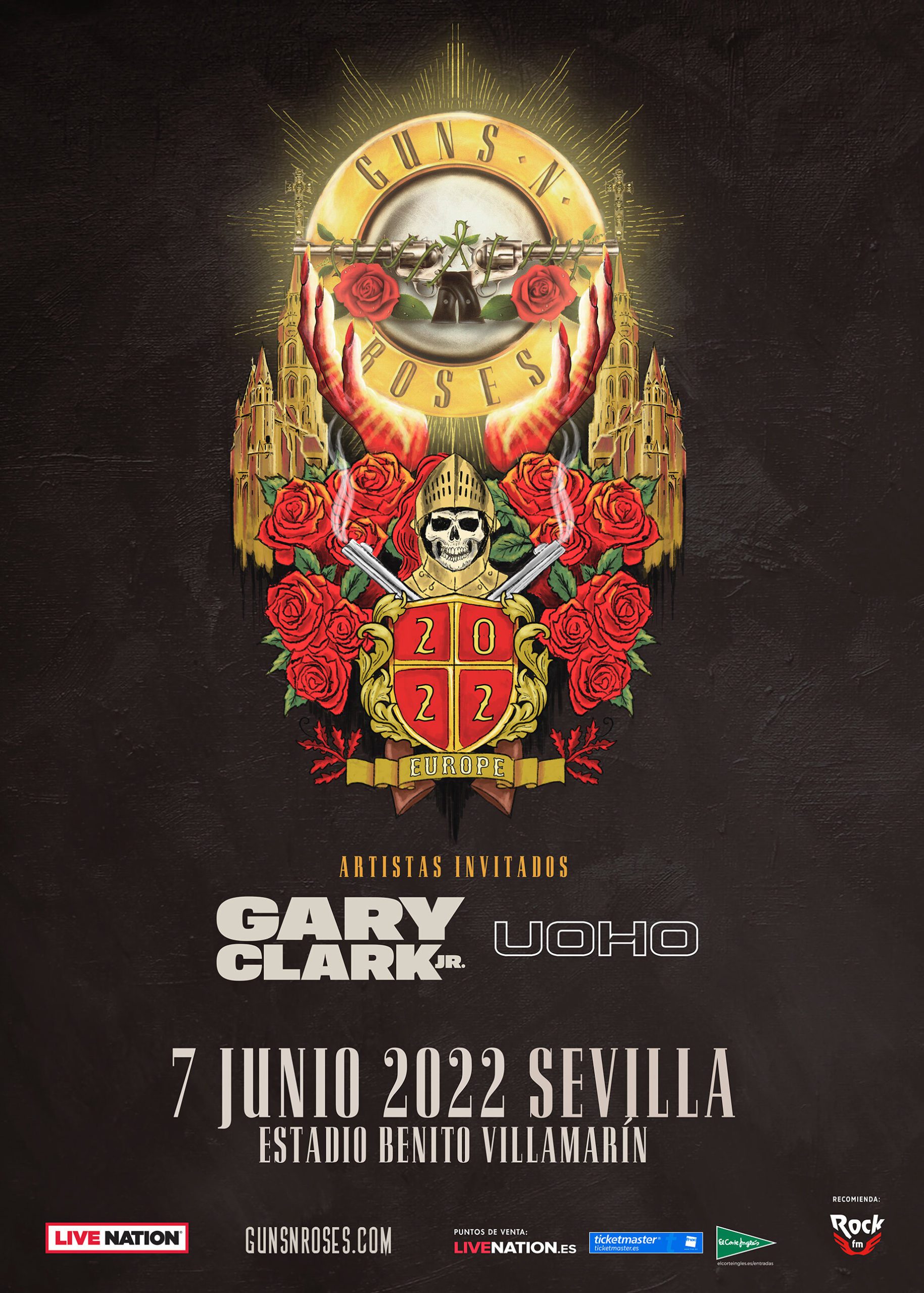 UOHO telonero de Guns N Roses en Sevilla