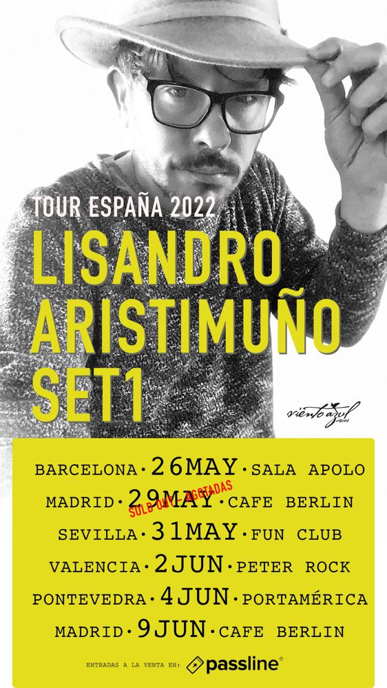 Esta semana comienza la gira española del argentino Lisandro Aristimuño
