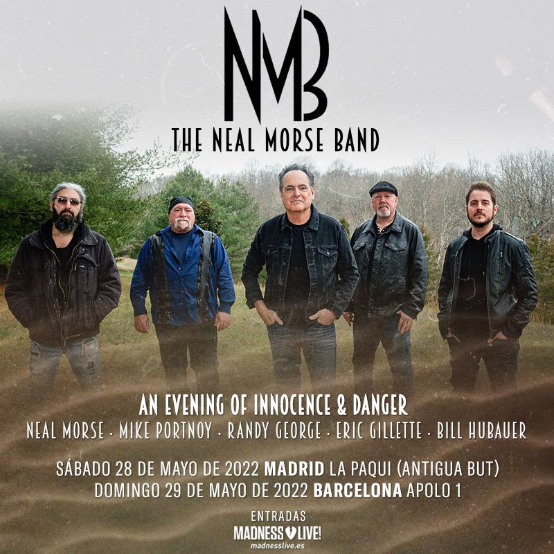 Conciertos y horarios Neal Morse Band en Madrid y Barcelona