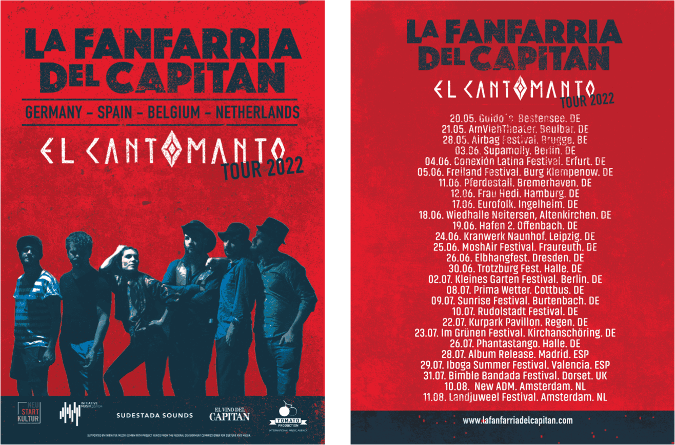 LA FANFARRIA DEL CAPITÁN lanza su nuevo álbum «EL CANTOMANTO» y anuncia gira por Europa