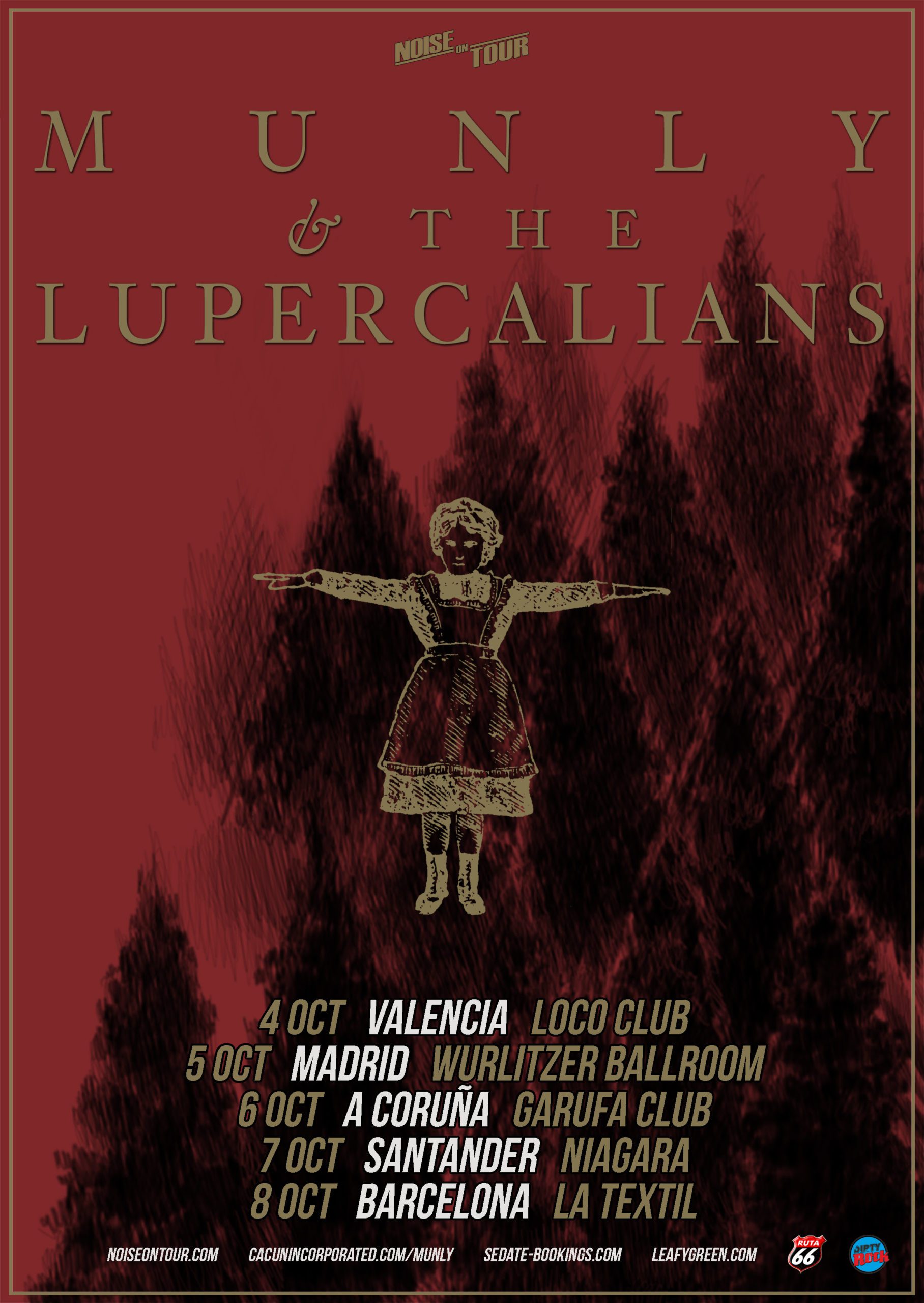 Munly & The Lupercalians (Slim Cessna´s Autoclub) de gira en Octubre