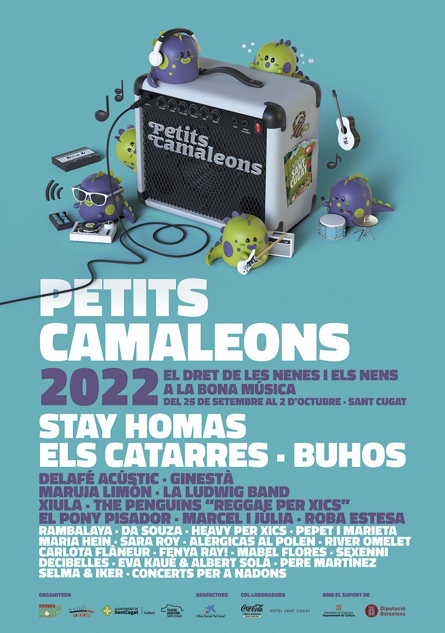 El FESTIVAL PETITS CAMALEONS 2022 presenta su cartel