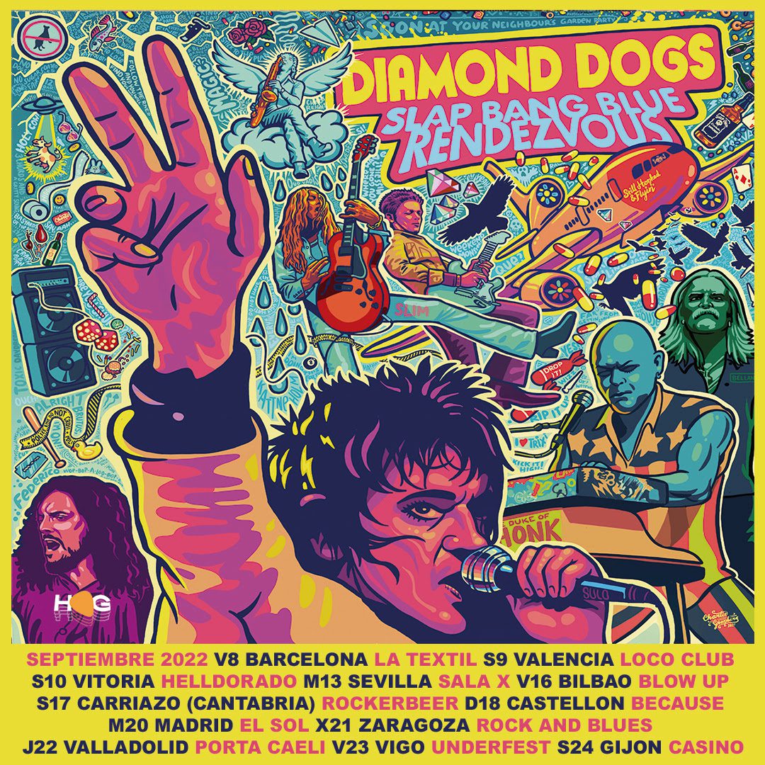 Los suecos Diamond Dogs presentarán su último trabajo ‘Slap Bang Blue Rendezvous’ en septiembre
