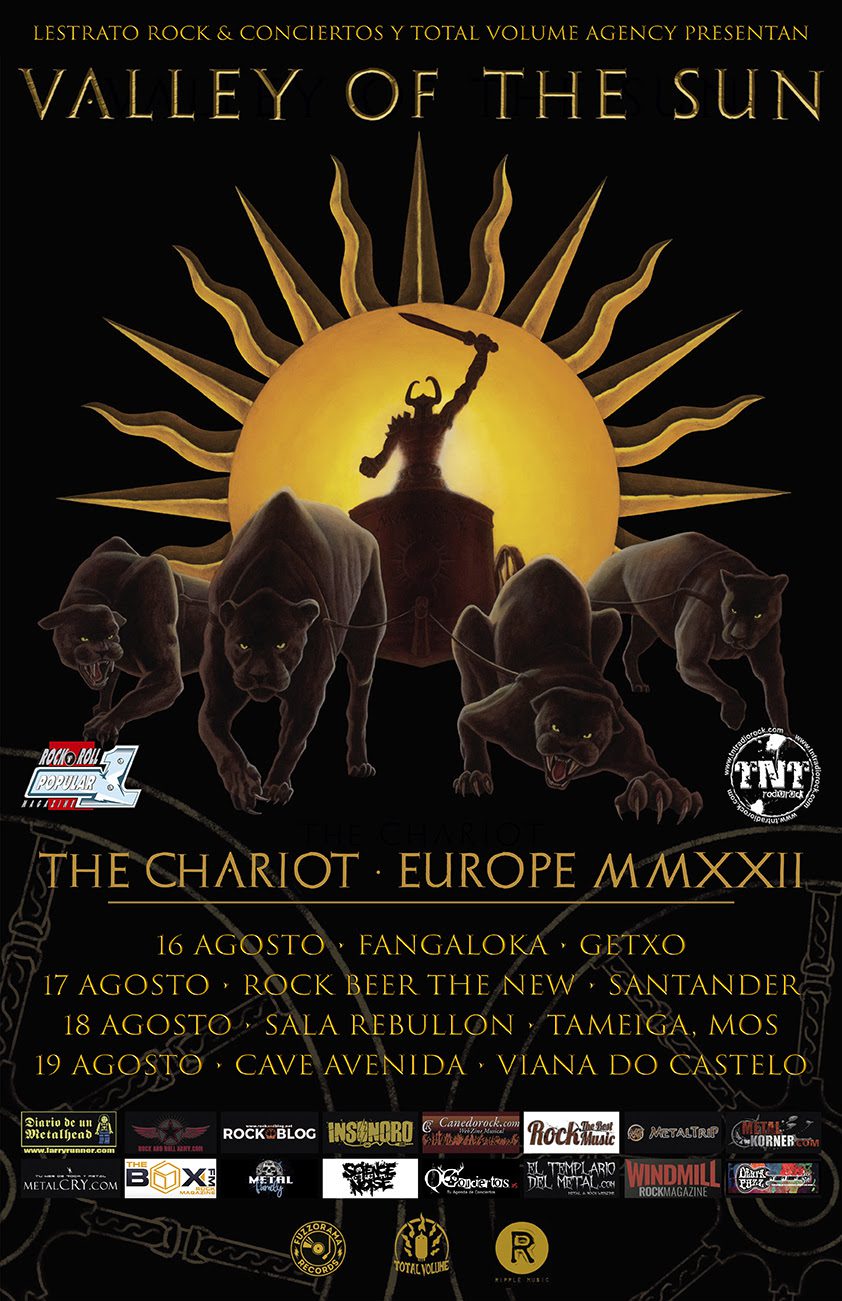 Los americanos VALLEY OF THE SUN visitan por primera vez la península para presentar su nuevo álbum «The Chariot»