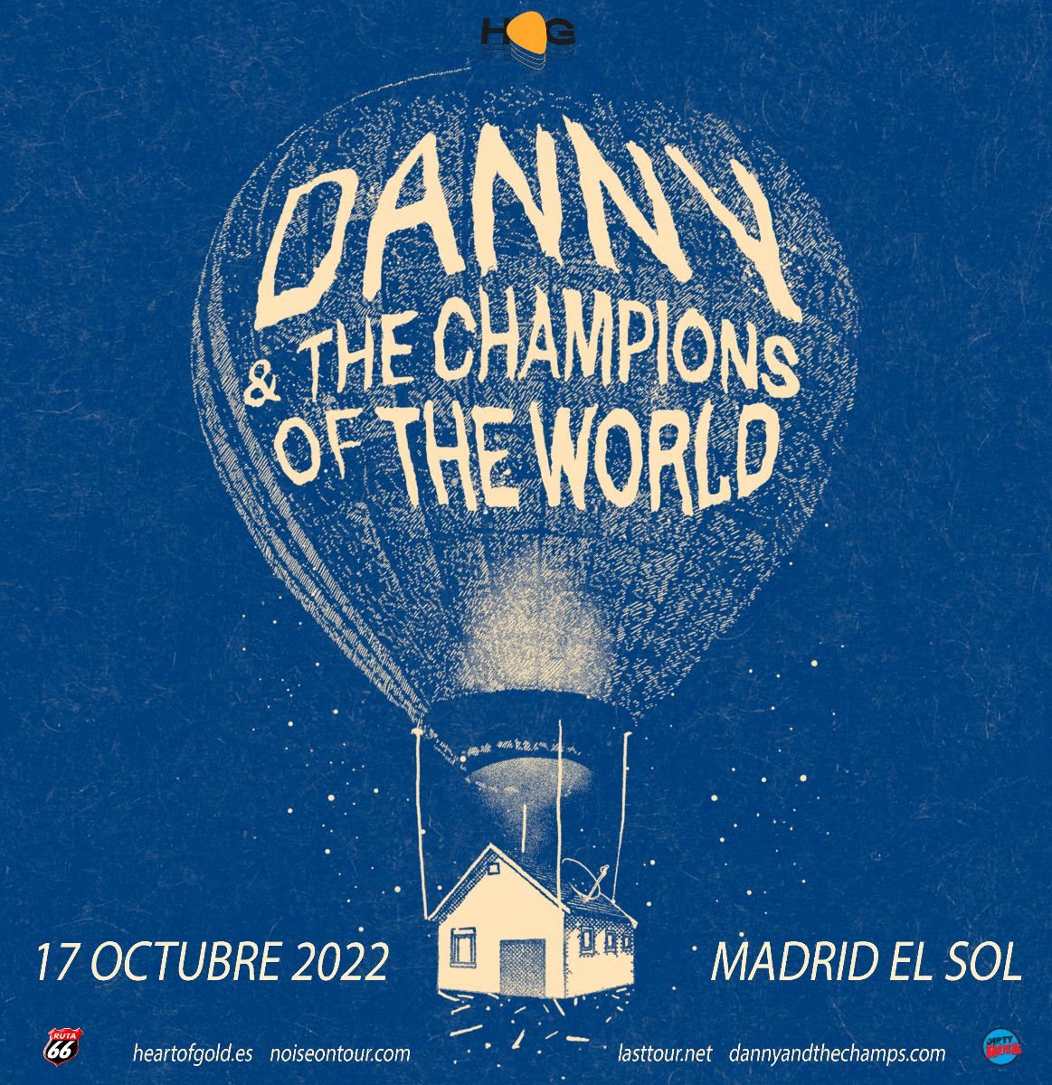 El británico DANNY & THE CHAMPIONS OF THE WORLD actuará en octubre en Madrid