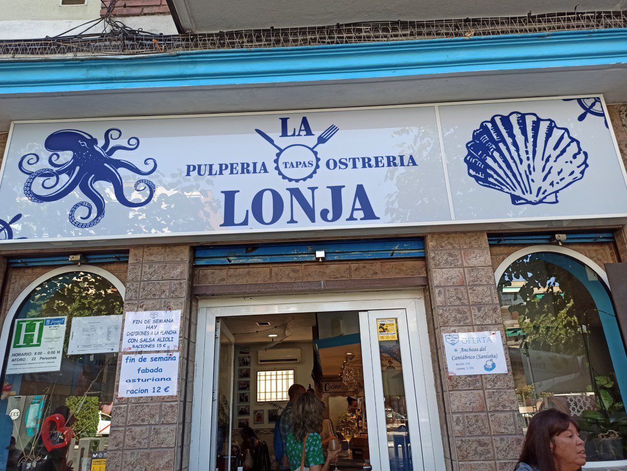 Restaurante Pulpería – Ostrería La Lonja (Madrid)