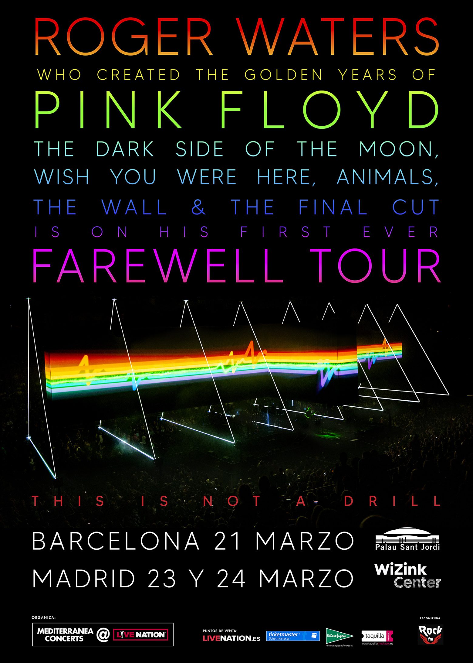 Roger Waters en Barcelona y Madrid en marzo de 2023