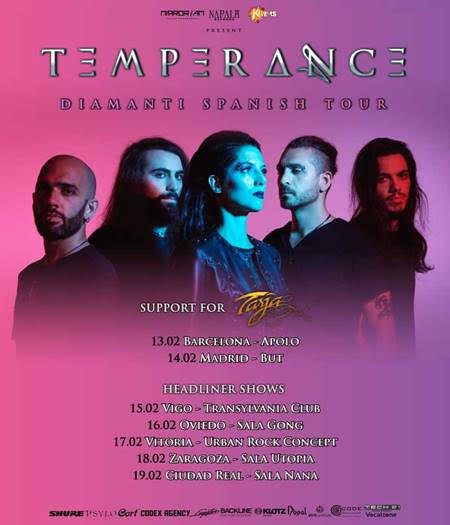 Temperance presenta su «Diamanti Spanish Tour 2023»