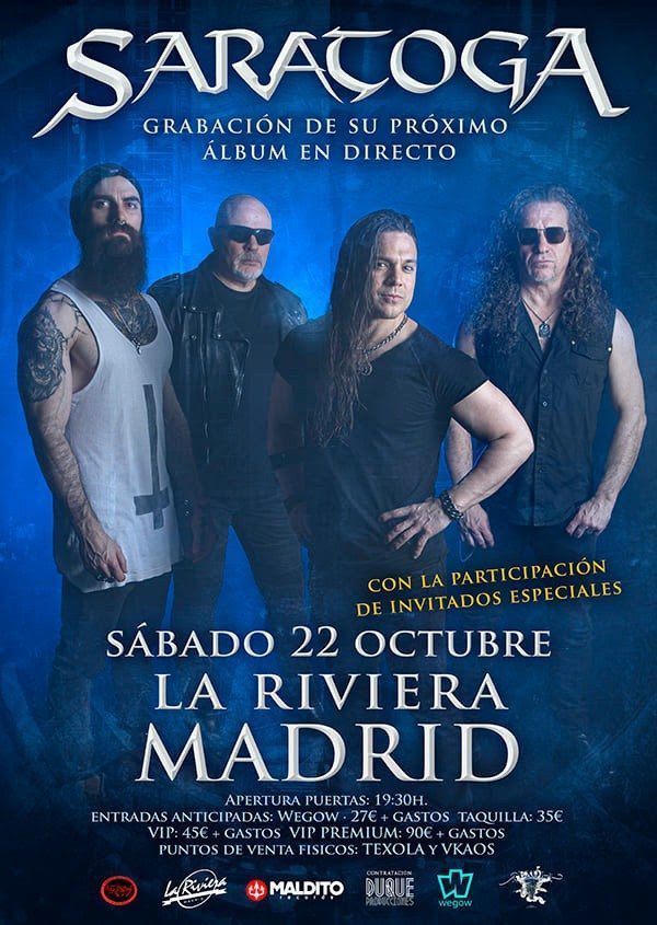 Saratoga confirma nuevos invitados especiales para su concierto XXX Aniversario en Madrid