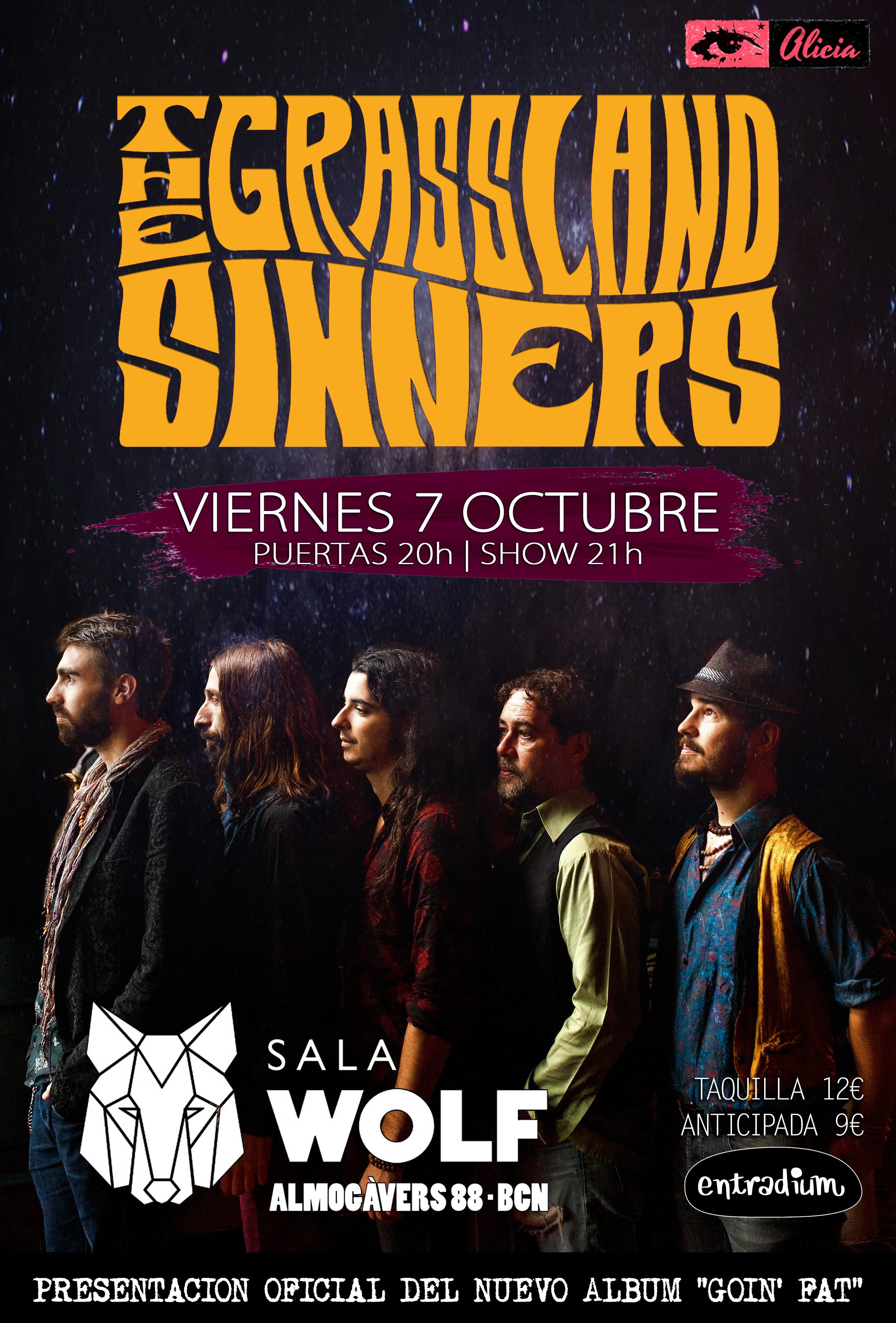 THE GRASSLAND SINNERS: nuevo disco y concierto de presentación este viernes en Barcelona