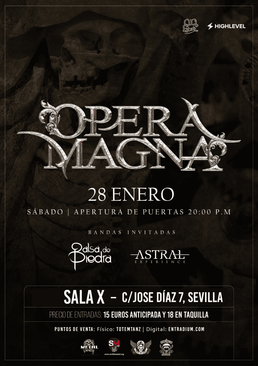 Concierto de Opera Magna + Balsa de Piedra + Astral Experience en Sevilla