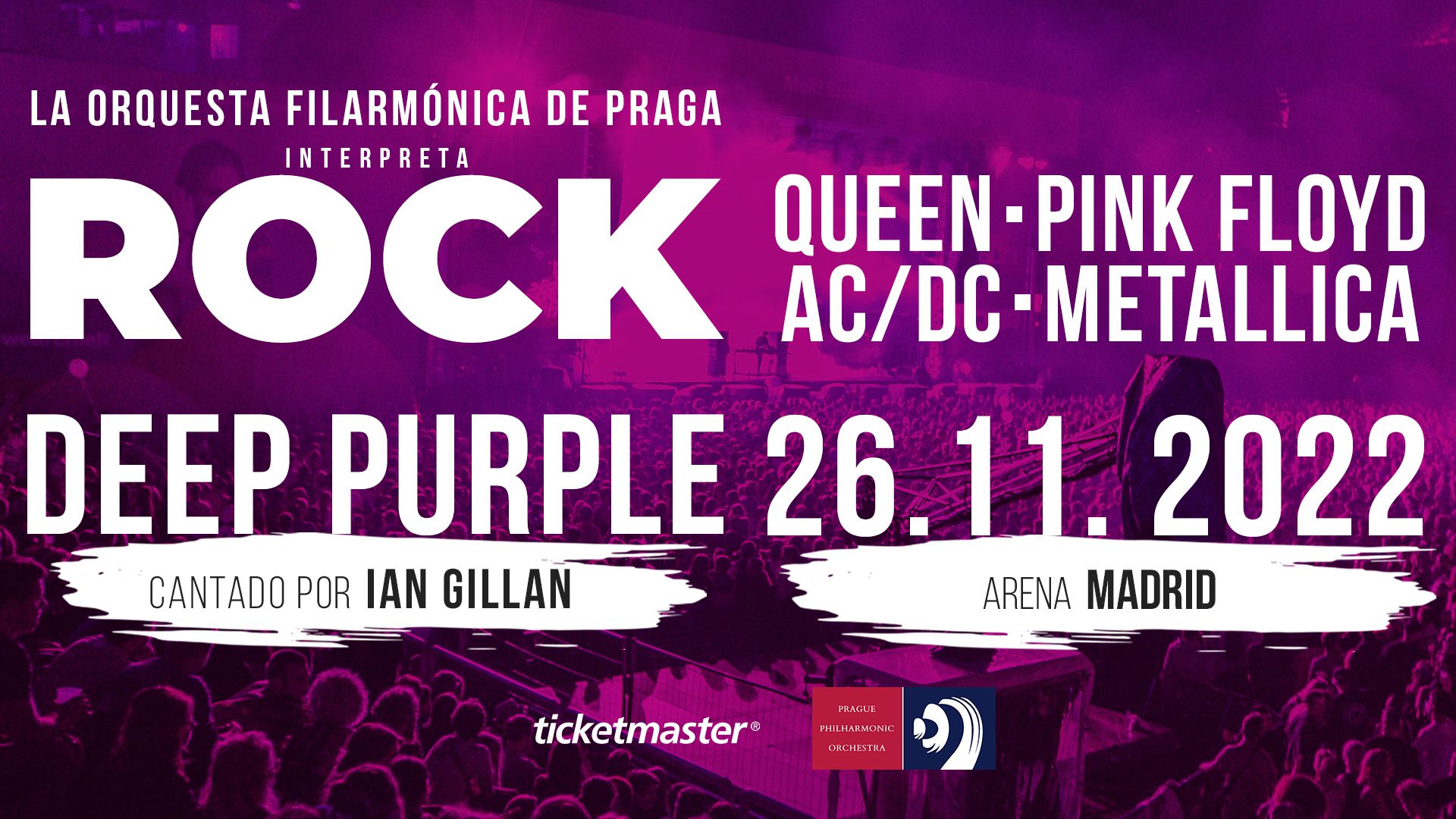 Ian Gillan de Deep Purple junto a la Orquesta Filarmónica de Praga este sábado en Madrid