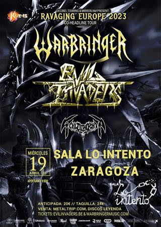 Evil Invaders y Warbringer suman tres fechas a su gira española