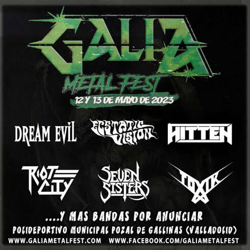 Galia Metal Fest en mayo en Pozal de Gallinas (Valladolid)