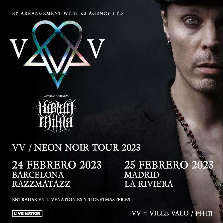 Ville Valo anuncia su Neon Noir Tour 2023
