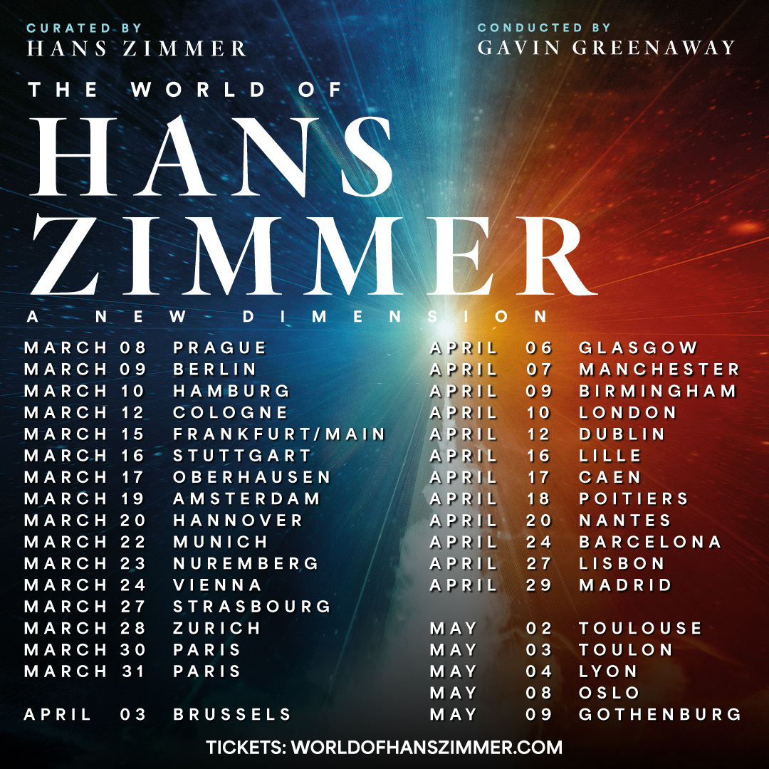 The World of Hans Zimmer. A New Dimension en España en 2024