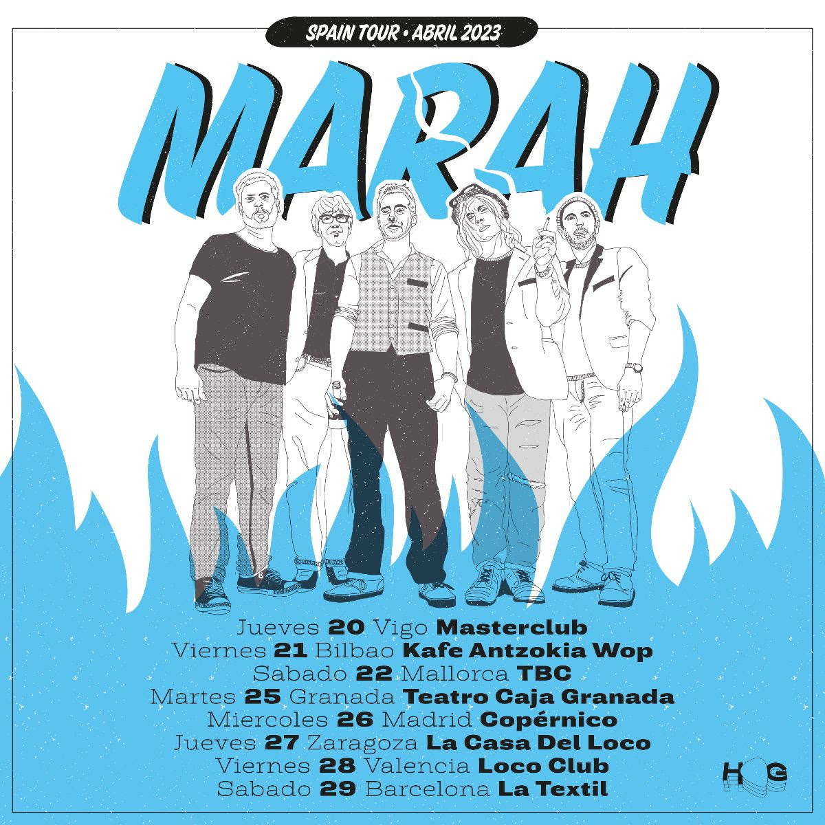 Los norteamericanos MARAH arrancan en abril su gira española