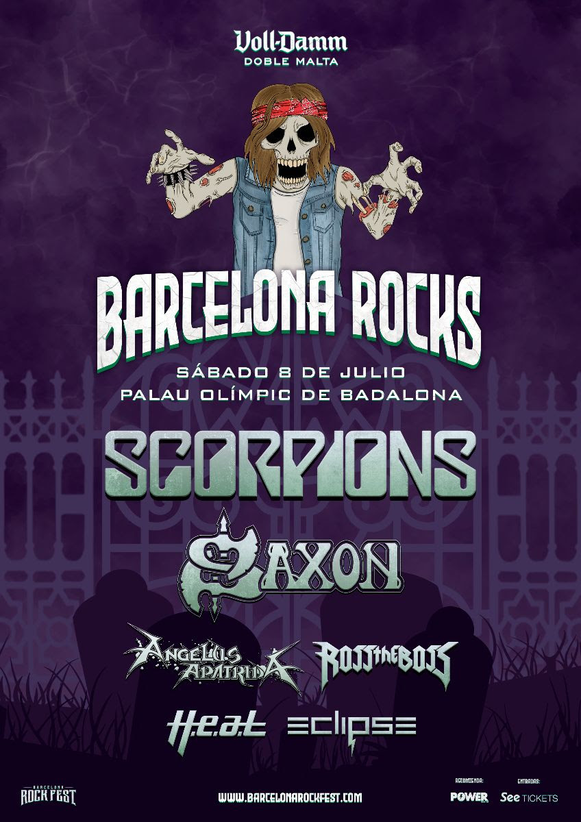 BARCELONA ROCKS llega a Badalona el 8 de julio: Scorpions, H.E.A.T, Saxon y más bandas