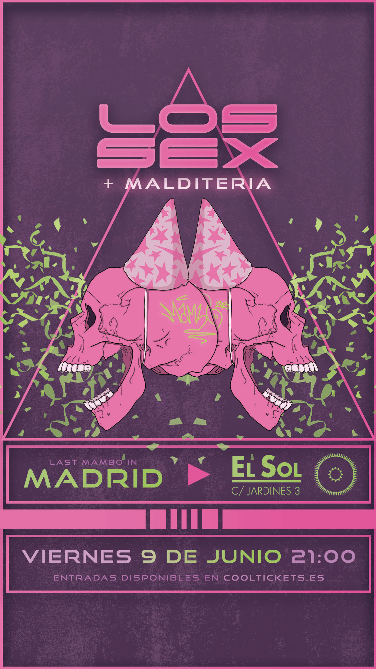 Final de gira de LOS SEX en Madrid el día 9 de junio